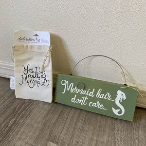 ✨ Mermaid Sign and Bag ✨